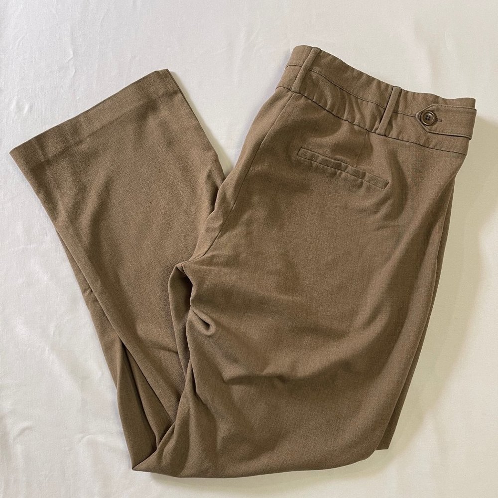 Maurices 18R Queen Size Brown Straight Leg Slacks
